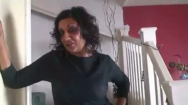 Dirty like mud and really sinful mature Indian brunette strips to show tits