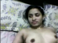 Hot young Indian wife submissively shows her privates