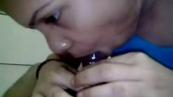 Cute amateur Indian milf housewife sucks her husband