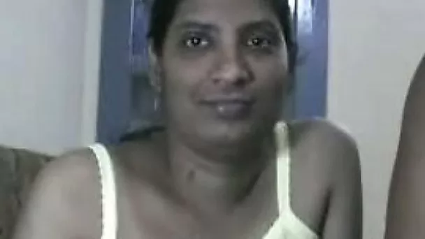 Naughty amateur Indian wifey and her hubby undress on webcam