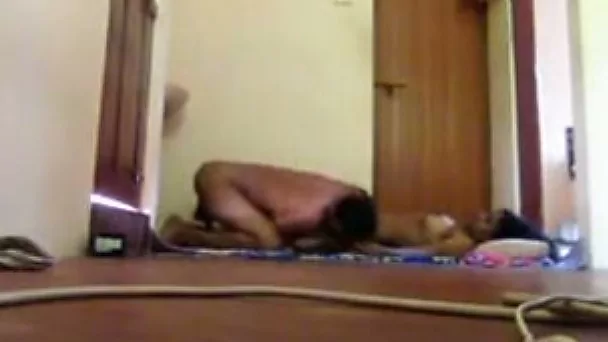 Amateur Indian couple enjoys sex intercourse right on the floor