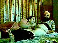 Real punjabi sikh couple on the bed acting on webcam