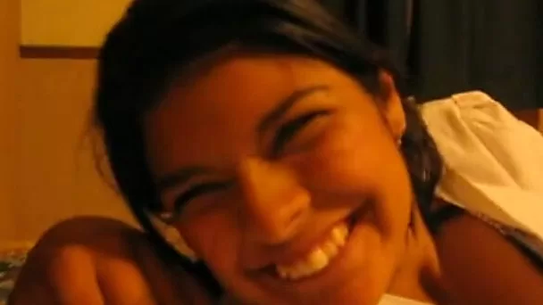 Hilarious short haired Indian brunette wifey would love to give BJ