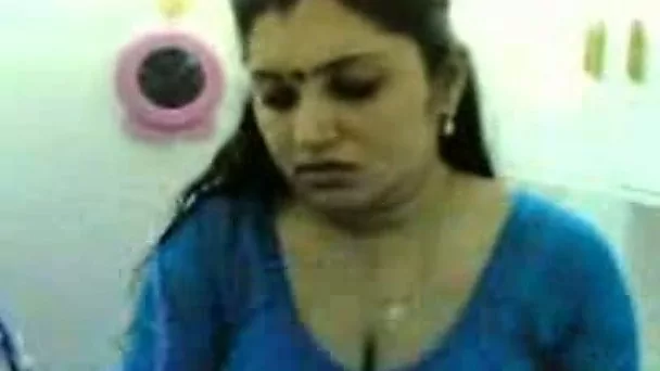 Cute and chubby Indian wifey teased on the bed in front of cam