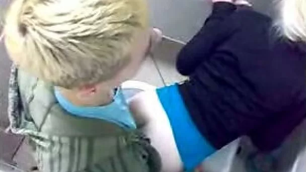 My friend doggyfucks one drunk party slut in night club's restroom I
