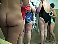 Nice hidden cam video from swimming pool's women shower room