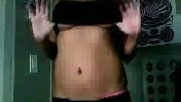 Buxom brunette Latina webcam teen flaunts her massive juggs
