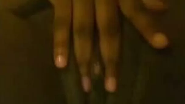 Rubbing my chocolate shaved pussy closeup and teasing