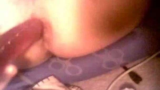 34 years old sissy husband fucks his asshole with my red dildo