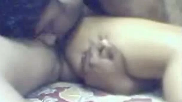 Chubby perverted Indian wifey gives head and gets nailed missionary