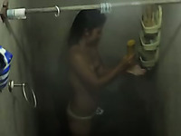 Spying on a New Delhi teen chick next door in the shower