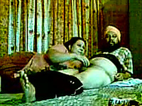 Chubby amateur Indian married couple fucks in steamy missionary pose