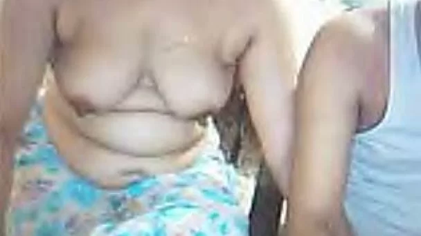 Mature Indian couple flashing their goodies on webcam