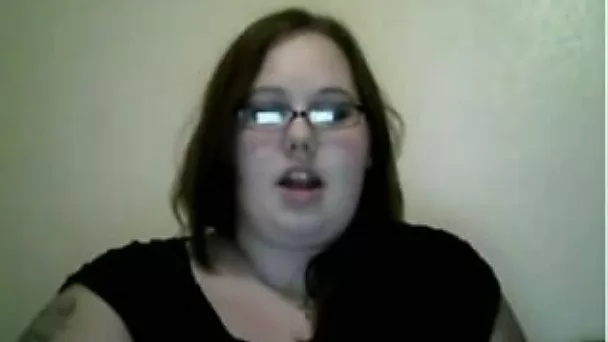 Really chubby ugly as fuck and perverted amateur nerdy bitch masturbated