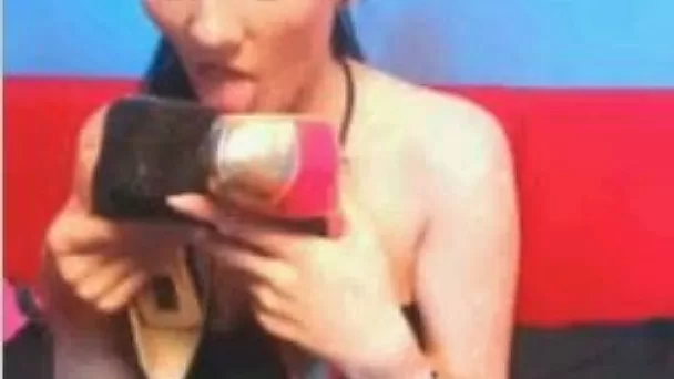 Dark haired wild webcam brunette played with her high heel shoe