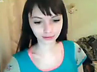 Amazing slim dark haired webcam girlie posed for me in her lingerie