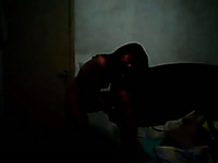 Poor quality vid of dirty-minded amateur webcam stripper in her room