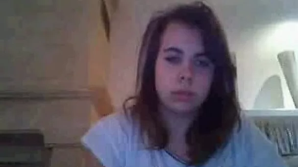 Short haired slutty brunette nympho played with her big boobies