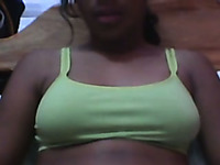 Kinky amateur black haired dark skinned webcam nympho flashed tits