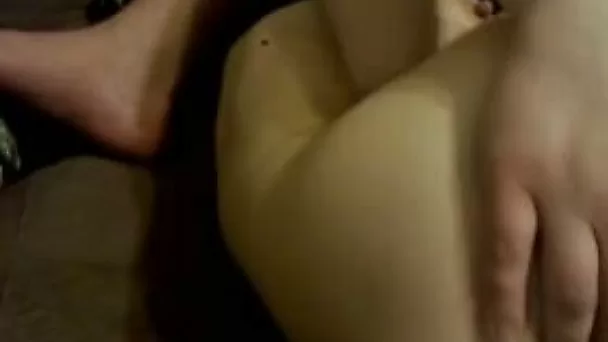 My horn-mad boyfriend loves fingering and tickling my soaking pussy