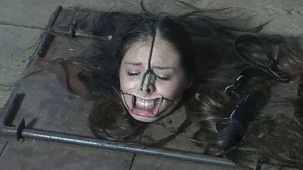 Incredible and harsh BDSM time with sexy busty brunette