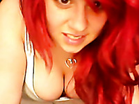 Appetizing red haired webcam curvy nympho in hels worked for me