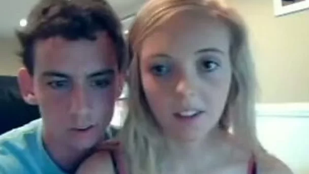 Cute real adorable teen on webcam getting kinky with her boyfriend