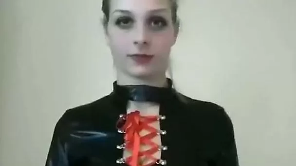 Cute and obedient young GF makes his fetish come true