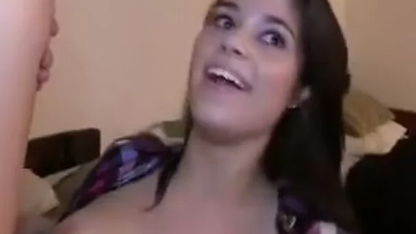 Adorable teen wants fuck as her best friend films her on cam