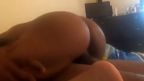 Perfect ebony teen ass hopping on BBC in the dorm room