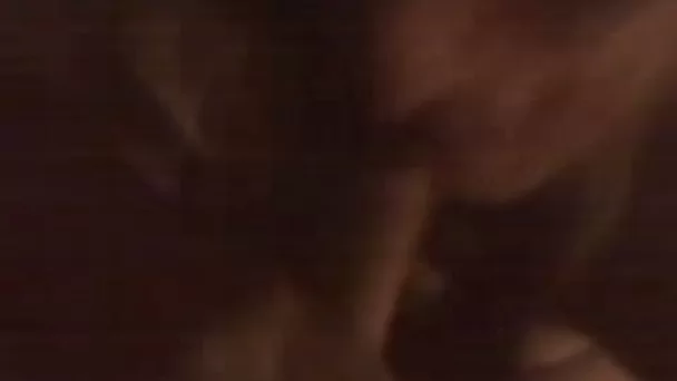 Nerdy blonde MILF wife rapidly sucks my white cock on video