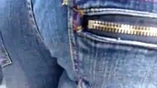 I touched one thick babe's big booty in tight jeans at the subway