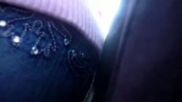 I am just trying to touch this gorgeous amateur ass in jeans with my dick
