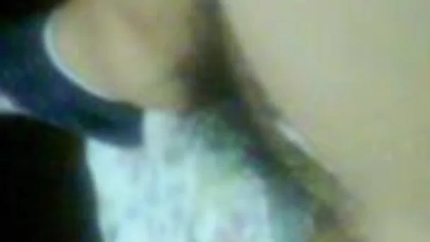 My babe with flat tits and hairy pussy on the amateur clip