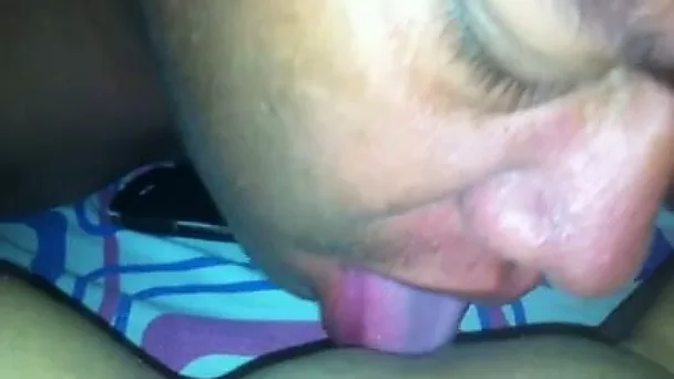Torrid dude was eating out his naughty lady's shaved juicy pussy
