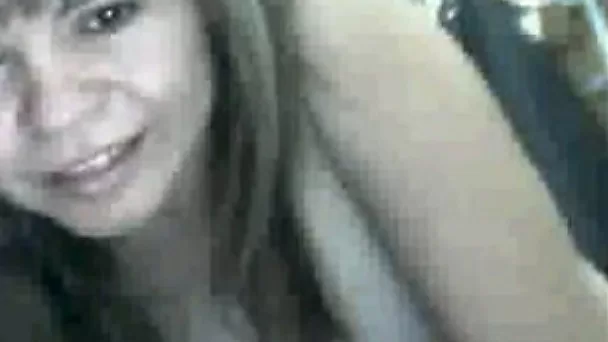 Charming Latina beauty chats with me and exposes her fine boobs