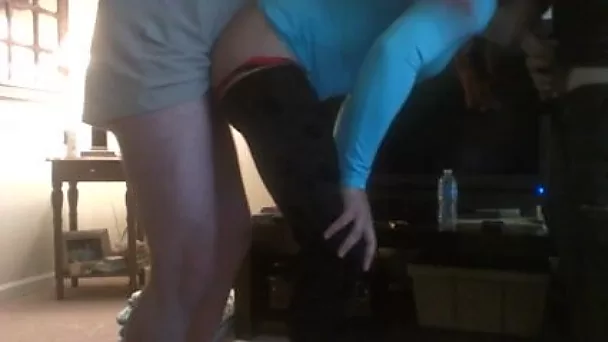 We fuck one college slut and make her suck our dicks