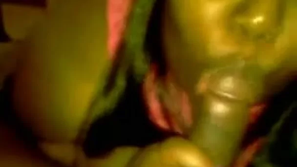 Chubby ebony whore blows my dick and makes me cum