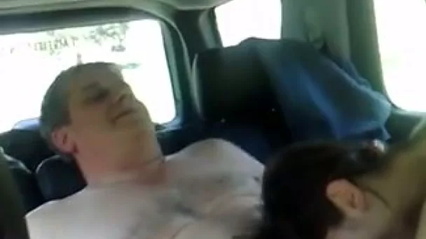Kinky pallid chick of my buddy rides his dick right in the car