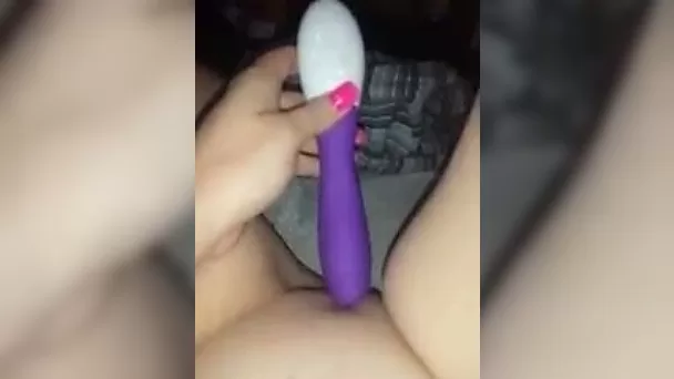 My insatiable cunt is fond of my new sex toy