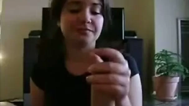 Cute chick living nextdoor sucks my shaft greedily
