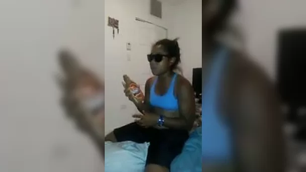 Me and my girlfriend lick caramel syrup from each others bodies