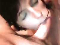 I fuck slut in her mouth and jizz on her tongue