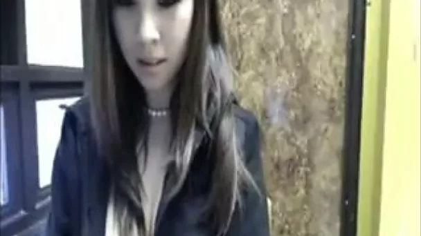 Mouth-watering student shows her pussy in a library