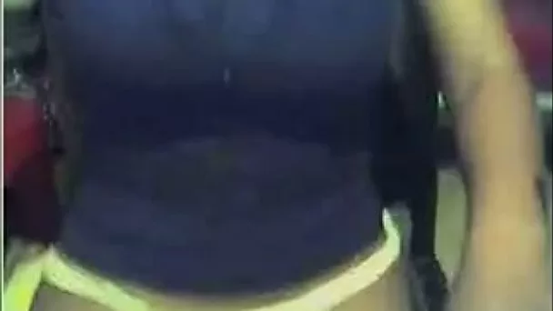 Voluptuous Latina mom fondling her pussy on webcam session