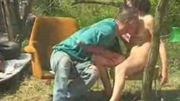 Threesome with me and two cock craving grannies in the wild