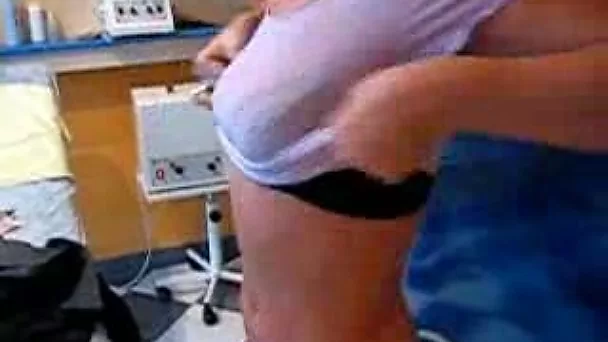 Playful tight MILF wife gets drunk and strips at her office