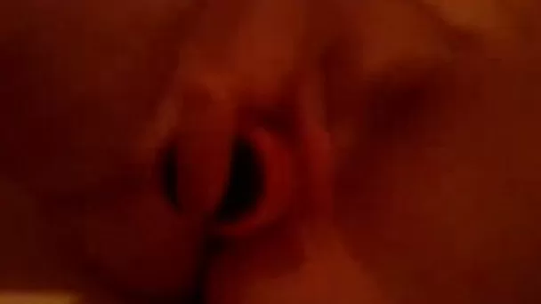 Delectable chubby wife pets her pussy with dildo home alone