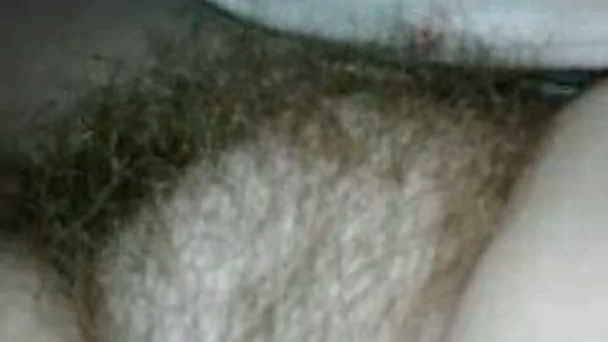 Playing with my chubby wife's big tits and her sweet bushy pussy