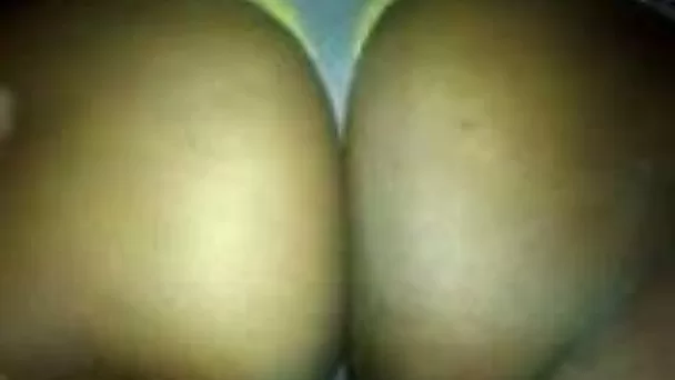 Savoring every inch of my ebony wife's big bubble butt